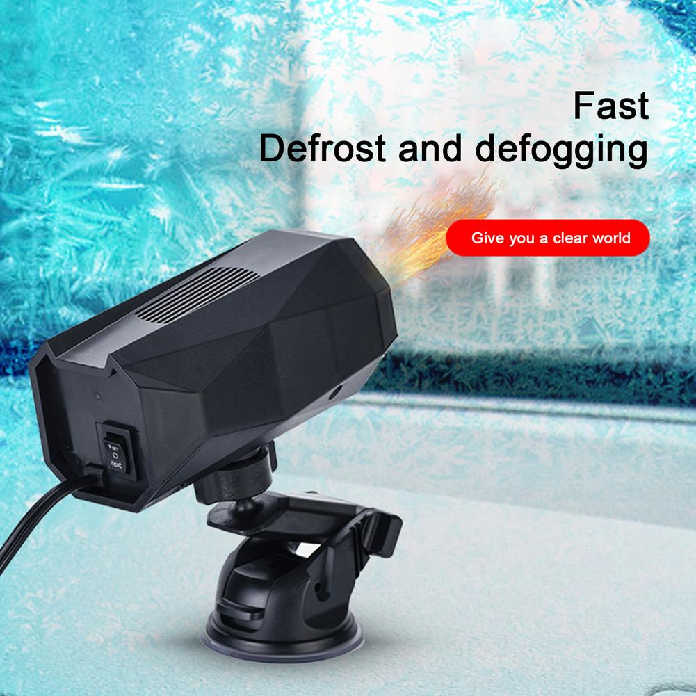 Portable Windshield Defroster & Heater for Cars – Fast Defog & Warm Air Circulation | 12V/24V Cigarette Lighter Plug-In | 360° Adjustable | Thomler