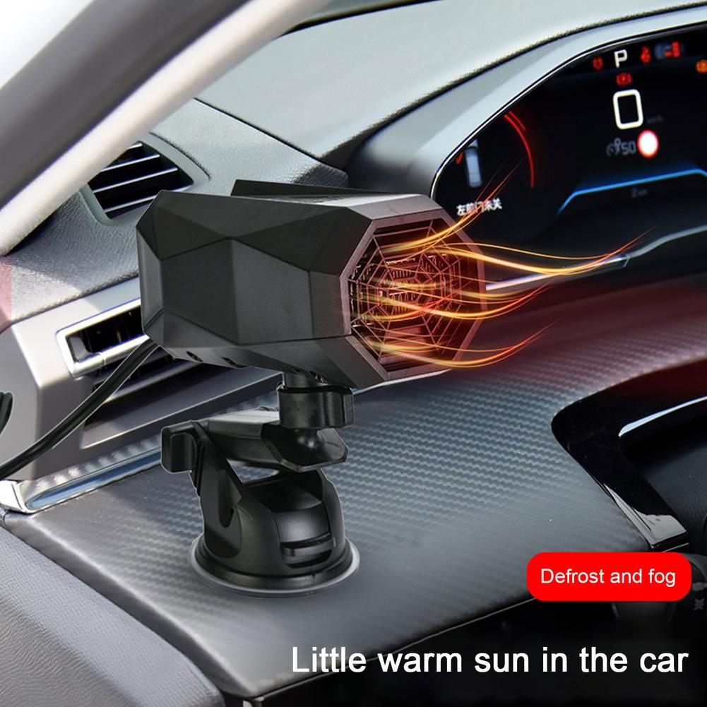 Portable Windshield Defroster & Heater for Cars – Fast Defog & Warm Air Circulation | 12V/24V Cigarette Lighter Plug-In | 360° Adjustable | Thomler
