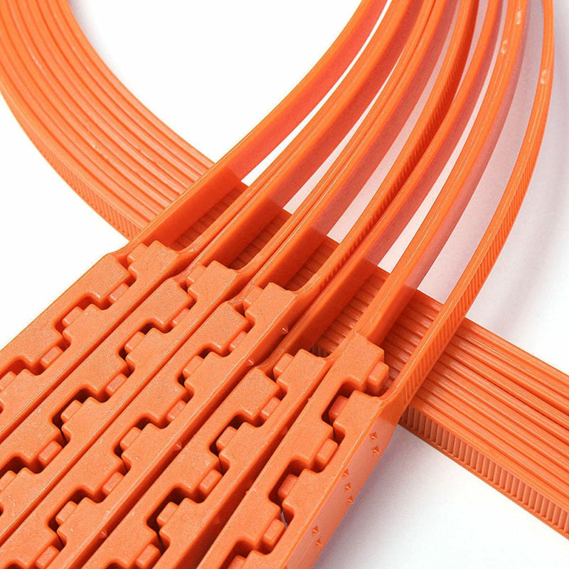 Emergency Tire Traction Straps for Snow, Ice & Mud – Universal Fit Anti-Slip Car Chains for Winter Driving | Thomler