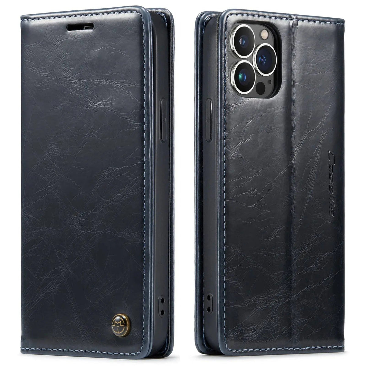 Fitted Leather-Look iPhone 13 Case – Edge & Camera Protection, Precise Button Access – Works with iPhone 13, 13 Pro & 13 Pro Max | Thomler