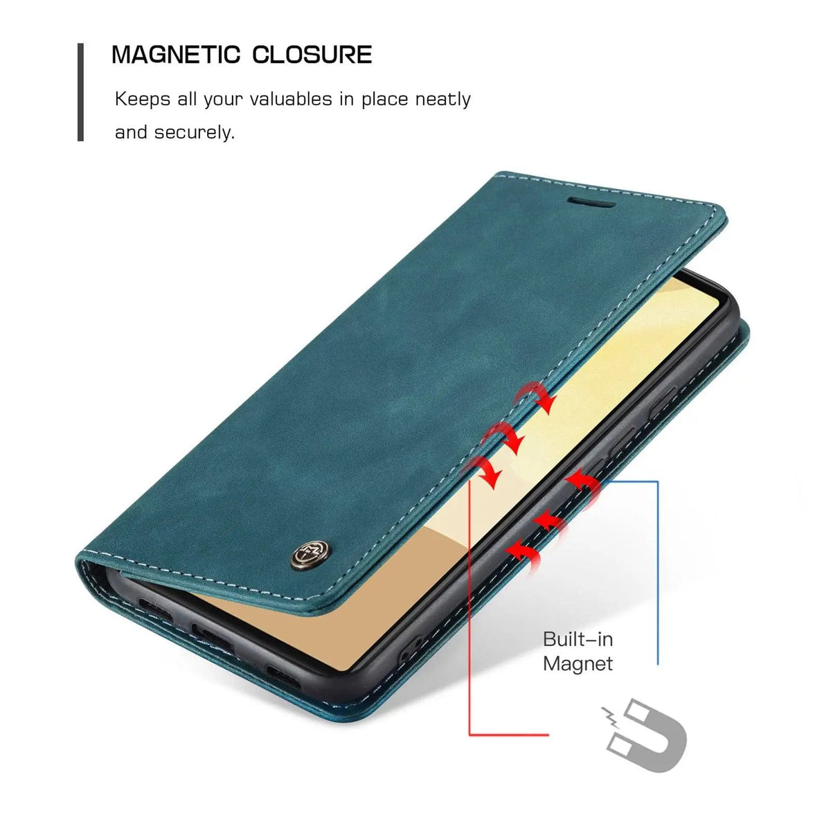 Premium Folio Phone Cover with Card Slots for Google Pixel 6 & 6 Pro – Leather-Finish Flip Case | Thomler