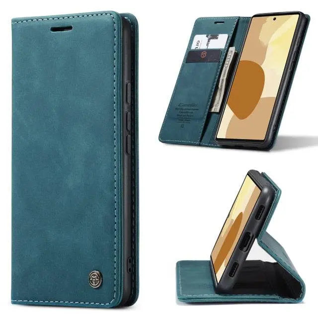 Premium Folio Phone Cover with Card Slots for Google Pixel 6 & 6 Pro – Leather-Finish Flip Case | Thomler
