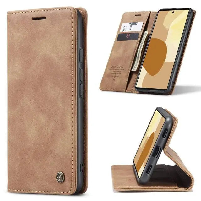 Premium Folio Phone Cover with Card Slots for Google Pixel 6 & 6 Pro – Leather-Finish Flip Case | Thomler