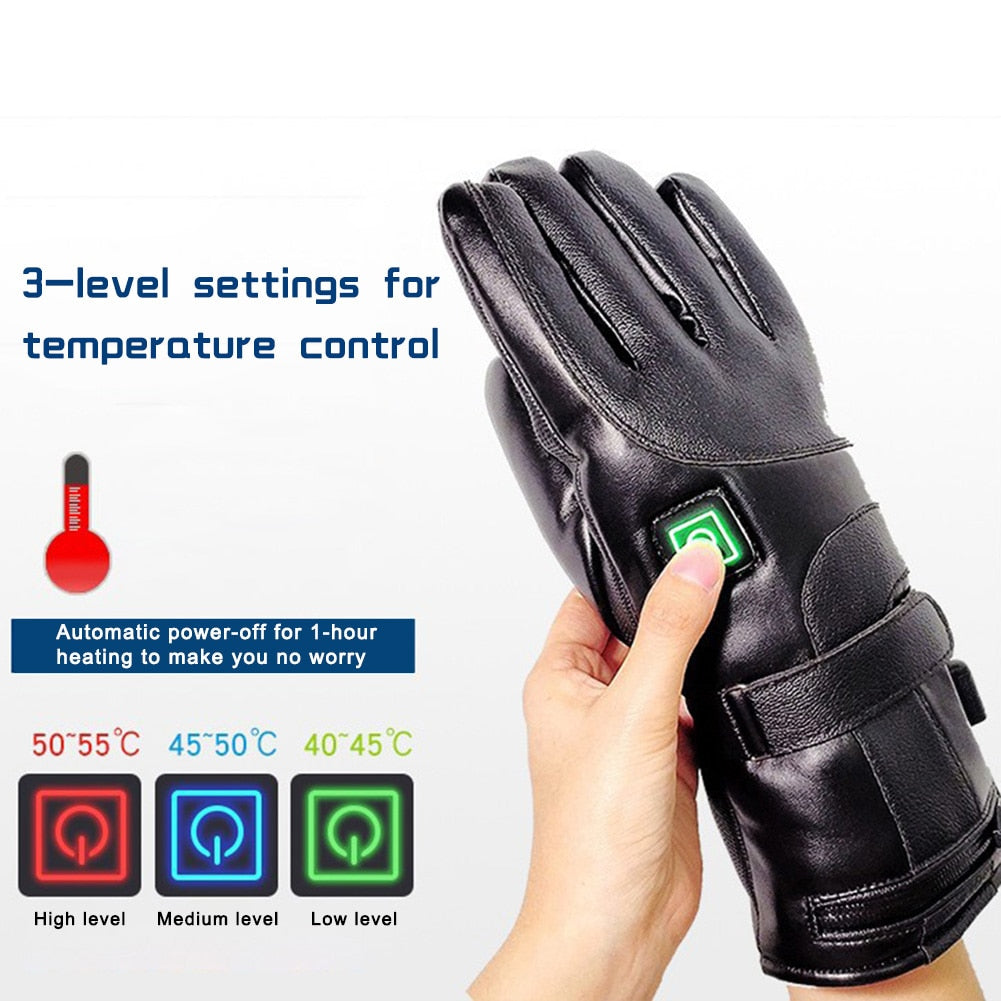 Battery-Powered Heated Gloves with Touchscreen Fingers – Windproof Winter Hand Warmers for Men & Women | Thomler