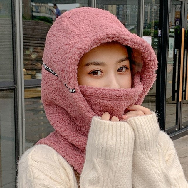 Insulated Winter Hood Hat with Visor – Fleece-Lined Stretch-Fit Beanie for Cold Weather | Thomler