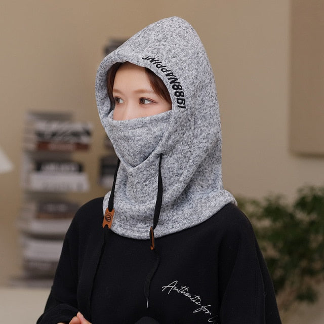 Insulated Winter Hood Hat with Visor – Fleece-Lined Stretch-Fit Beanie for Cold Weather | Thomler