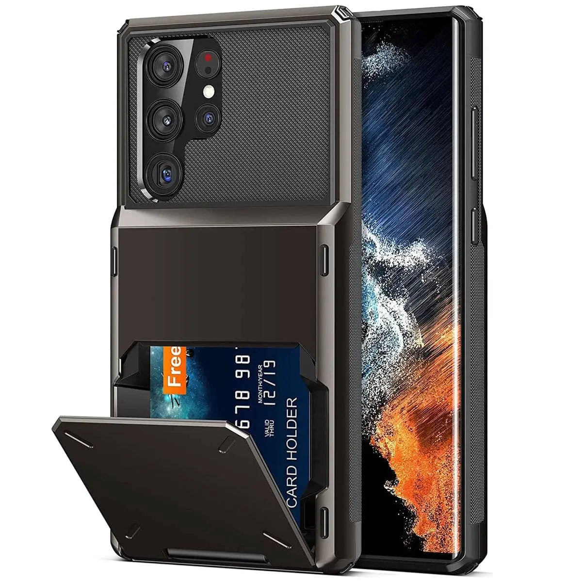 Rugged Drop-Guard Case with Card Slots for Samsung Galaxy S22 Series – Ultra, Plus & Standard Models | Thomler
