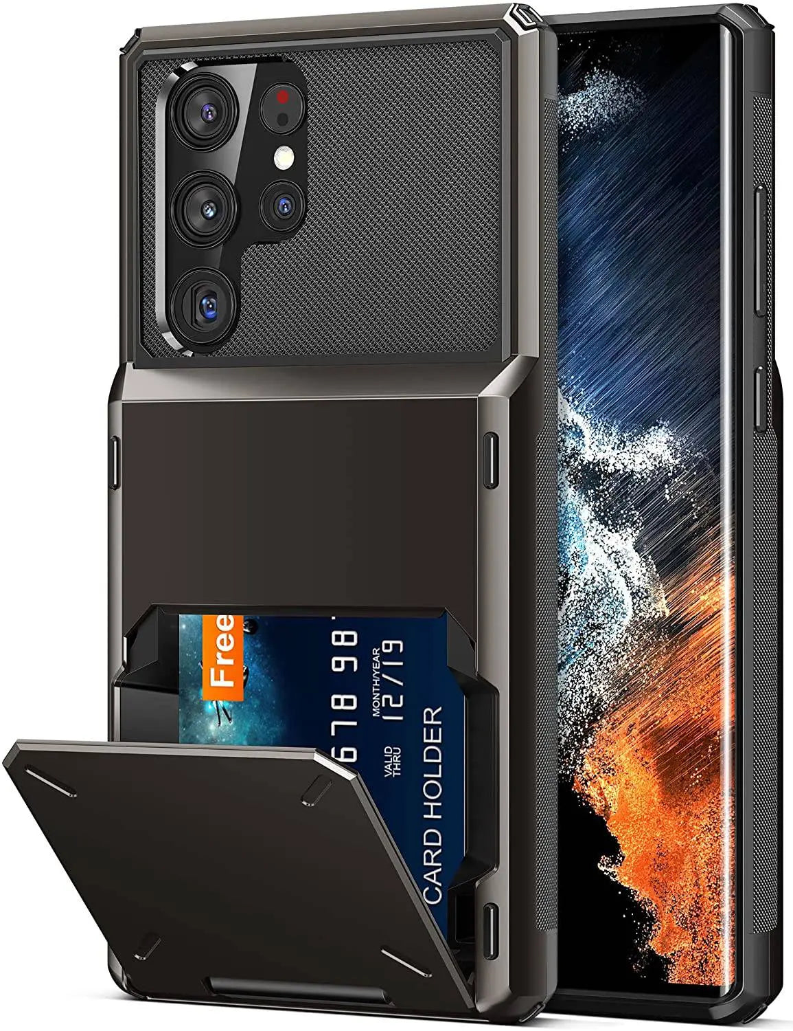 Rugged Drop-Guard Case with Card Slots for Samsung Galaxy S22 Series – Ultra, Plus & Standard Models | Thomler