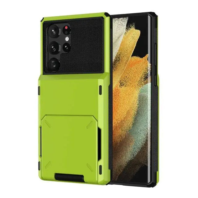 Rugged Drop-Guard Case with Card Slots for Samsung Galaxy S22 Series – Ultra, Plus & Standard Models | Thomler