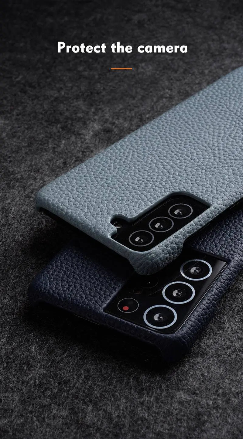 Leather Wallet Phone Case for Samsung Galaxy S22 Ultra S21 S20 Plus – Built-In Card Slots & Full Button Access | Thomler