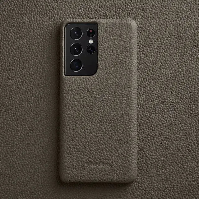 Leather Wallet Phone Case for Samsung Galaxy S22 Ultra S21 S20 Plus – Built-In Card Slots & Full Button Access | Thomler