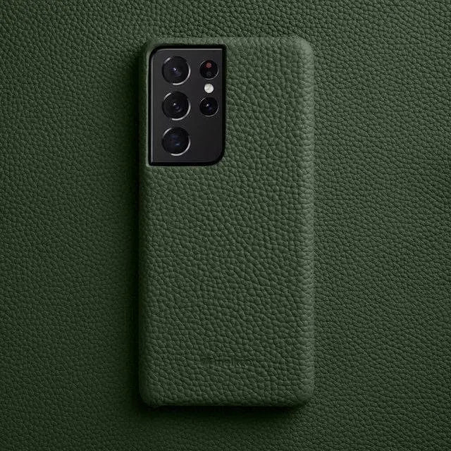 Leather Wallet Phone Case for Samsung Galaxy S22 Ultra S21 S20 Plus – Built-In Card Slots & Full Button Access | Thomler