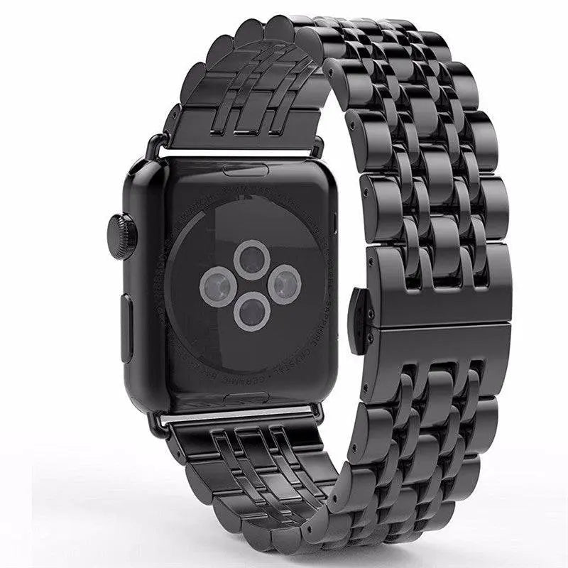 Premium Metal Three-Row Chain Watch Strap – 38mm–49mm Sizes, 4 Finishes – Compatible with Latest & Legacy Apple Watches | Thomler
