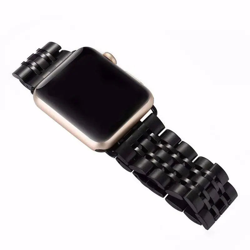 Premium Metal Three-Row Chain Watch Strap – 38mm–49mm Sizes, 4 Finishes – Compatible with Latest & Legacy Apple Watches | Thomler
