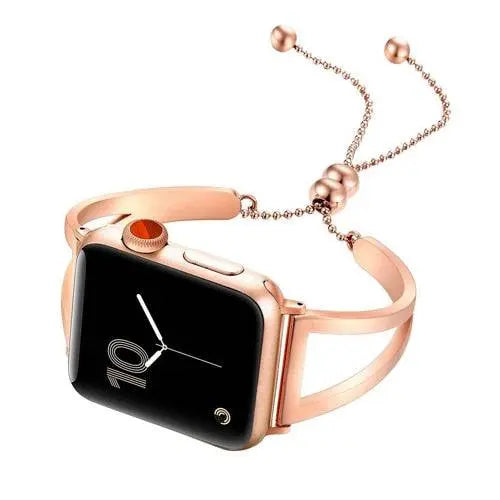 Jewelry-Style Cuff Bracelet Strap for Apple Watch 42mm & 38mm – Dressy Metal Link Band for Women | Thomler