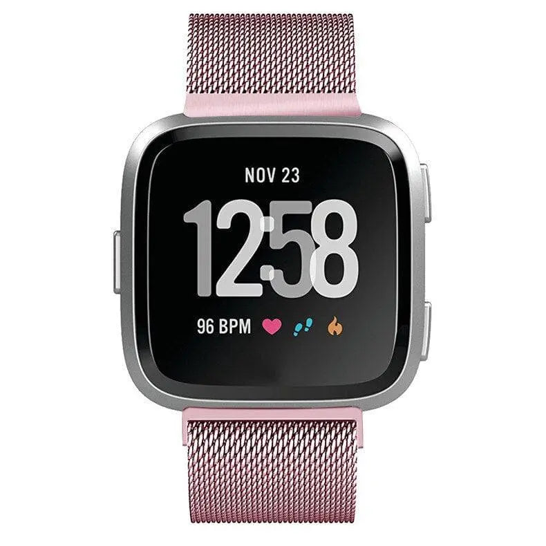 Milanese Loop Wristband for Fitbit Versa – Adjustable Stainless Steel Mesh Strap with Magnetic Closure | Thomler
