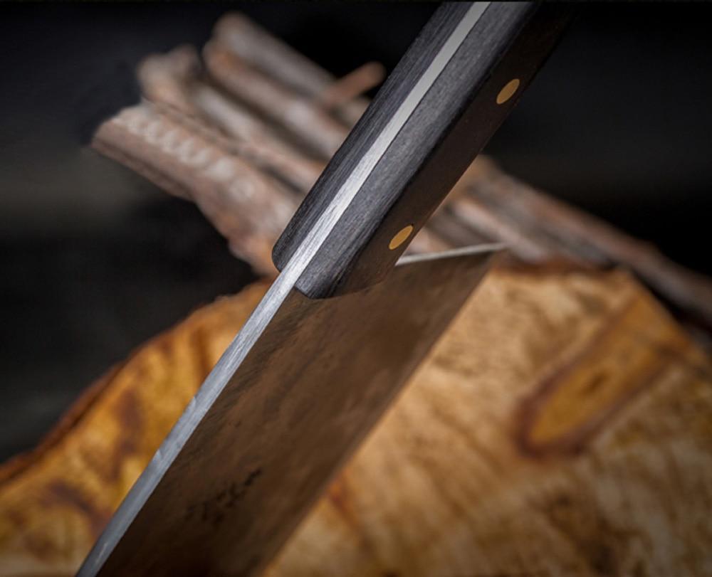 8 in Chef's Knife – Razor-Sharp Carbon Steel Blade for Precision Slicing & Dicing | Thomler