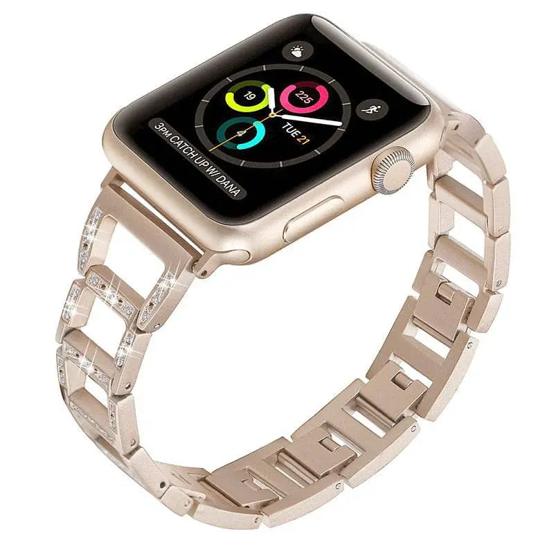 Elegant Bracelet Watch Strap for Apple Watch 38-49mm – Metal Link Band with Jewelry-Style Finish | Thomler