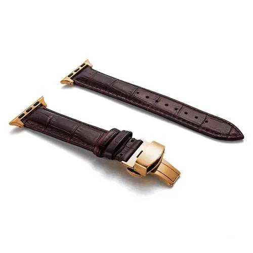 Full-Grain Leather Replacement Wristband for 38–46mm Smart Watches – Buckle Closure, Multiple Finishes | Thomler