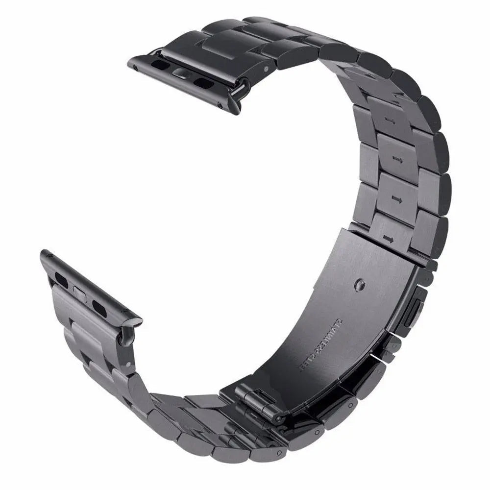 Precision Stainless Steel Link Bracelet for Apple Watch – 38mm to 49mm Connector Fit – Adjustable Wrist Band with Butterfly Clasp for | Thomler