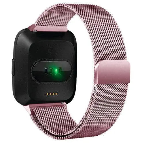 Milanese Loop Wristband for Fitbit Versa – Adjustable Stainless Steel Mesh Strap with Magnetic Closure | Thomler