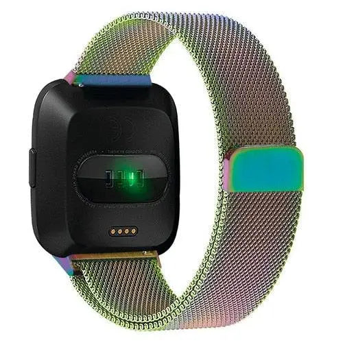 Milanese Loop Wristband for Fitbit Versa – Adjustable Stainless Steel Mesh Strap with Magnetic Closure | Thomler