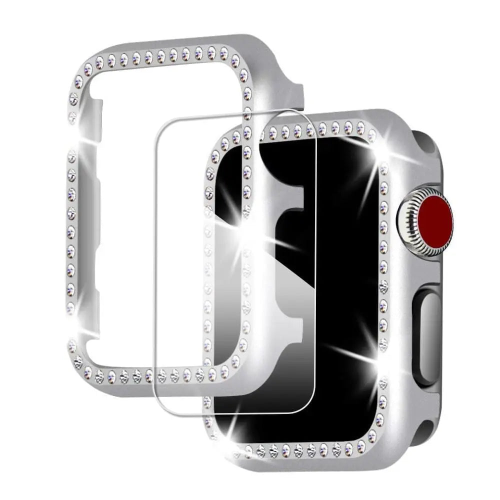 Embellished Metal Watch Case & Bracelet-Style Band Bundle for Apple Watch 38-44mm | Thomler