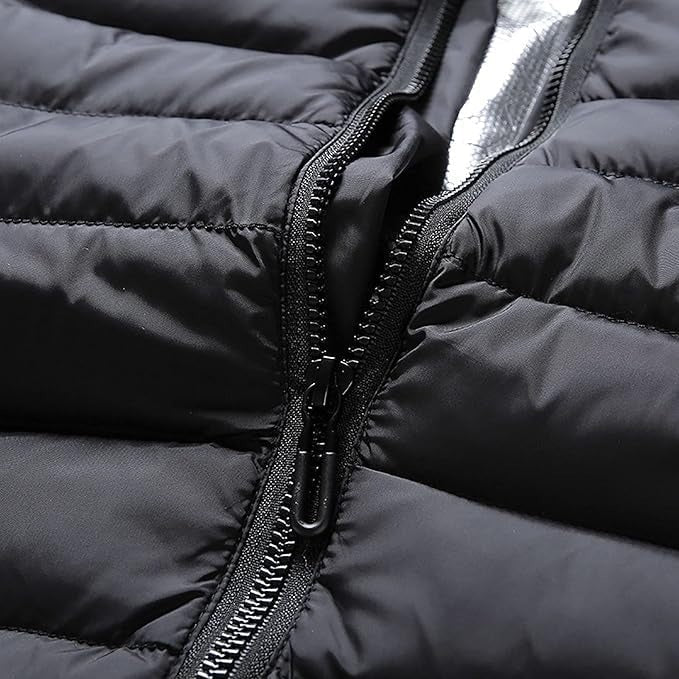 Electric Heated Puffer Jacket with 9 Heat Zones & Hood for Men & Women | Thomler