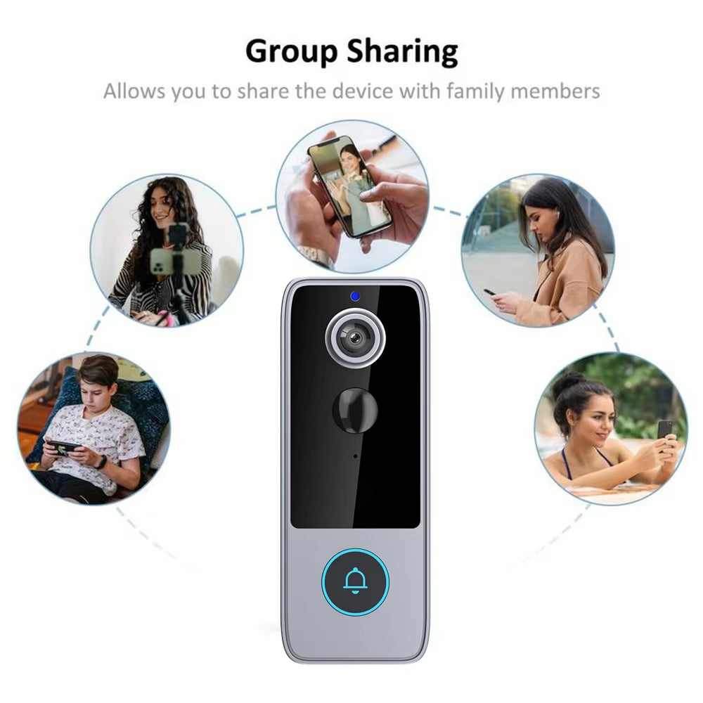 Wireless Smart Video Doorbell Camera with HD Recording and Two-Way Talk for Home Security | Thomler