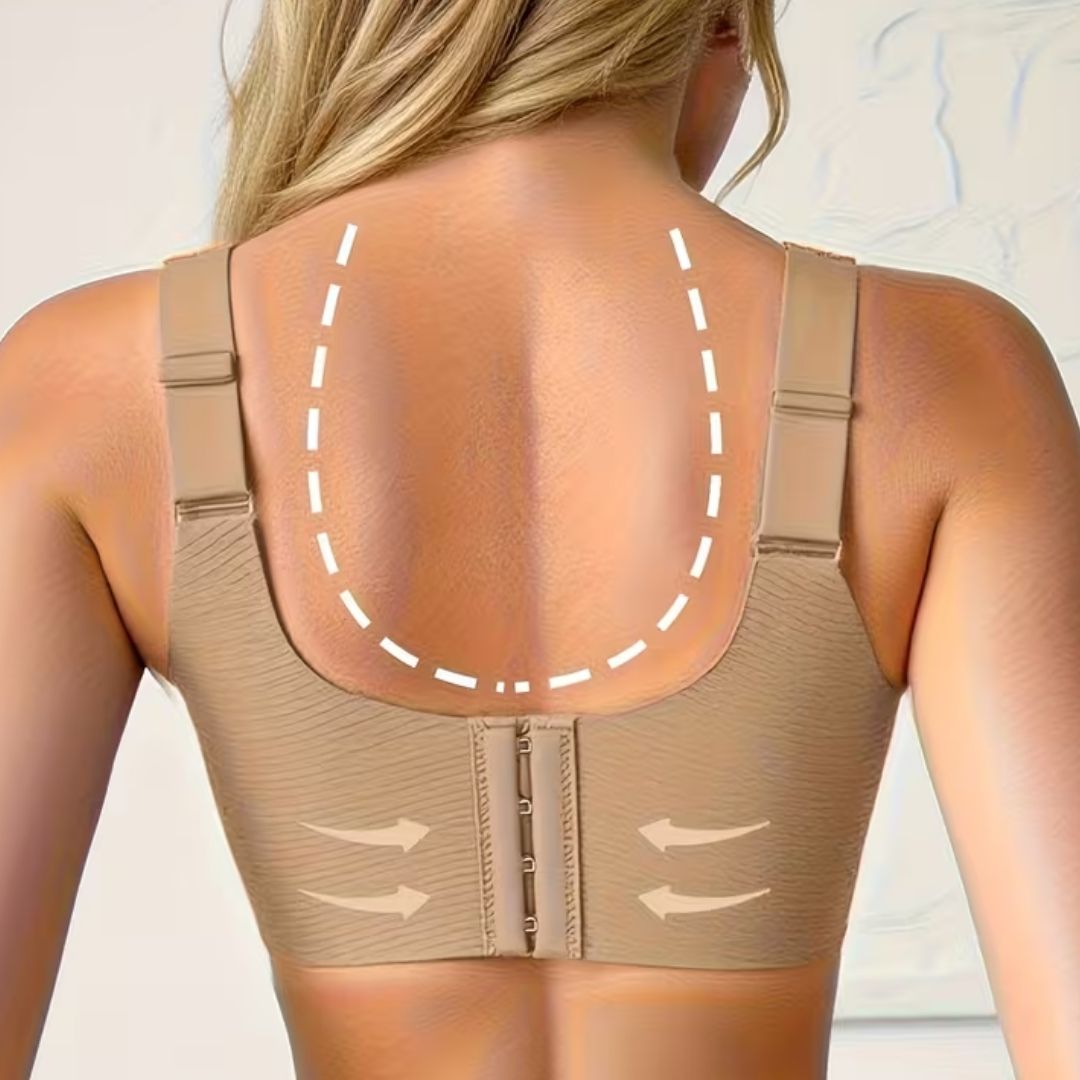 Wireless Push-Up Bra with Removable Padding for Women - Comfort Lift Everyday V-Neck Shaping Bralette for Active & Casual Wear | Thomler