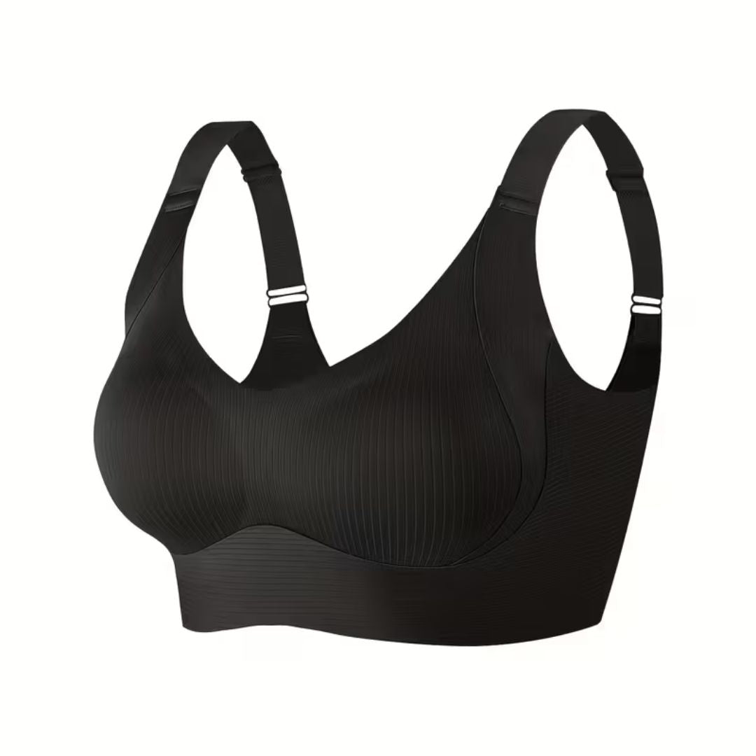 Wireless Push-Up Bra with Removable Padding for Women - Comfort Lift Everyday V-Neck Shaping Bralette for Active & Casual Wear | Thomler