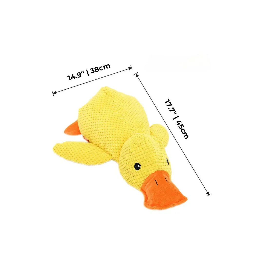 Dog Toy Plush Duck Quack Sound Soft Chew Tug Play Interactive Pet Toy | Thomler