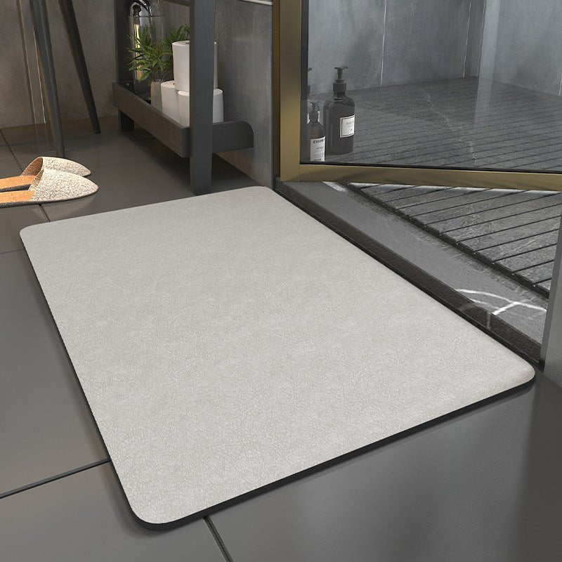 Non-Slip Bathroom Mat Quick-Dry Microfiber Shower Rug Dark Gray Light Pink Blue Green for Tub Bath Floor | Thomler