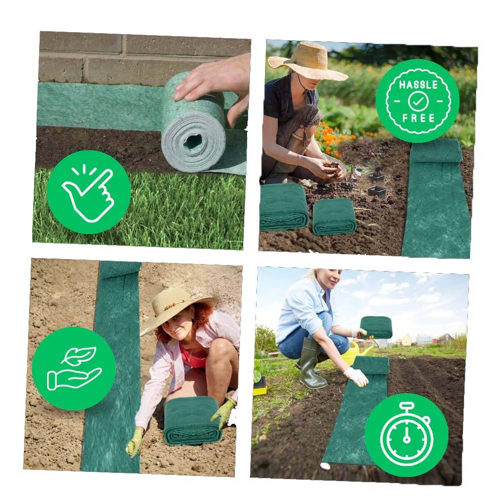 Biodegradable Lawn Repair Mat with Pre-Seeded Grass & Fertilizer for Bare Spots, Patchy Yards, Garden Restoration | Thomler