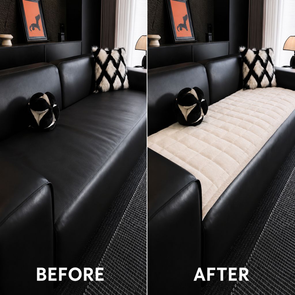 Couch Protector Pad – Grip-Back Furniture Throw for Dogs & Cats – Microfiber Cushion Shield | Thomler