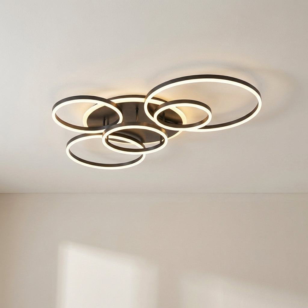 Modern Multi-Light Ceiling Pendant – Adjustable Height LED Chandelier for Dining Room, Bedroom, Reading Nook – Iron & Aluminum Fixture | Thomler
