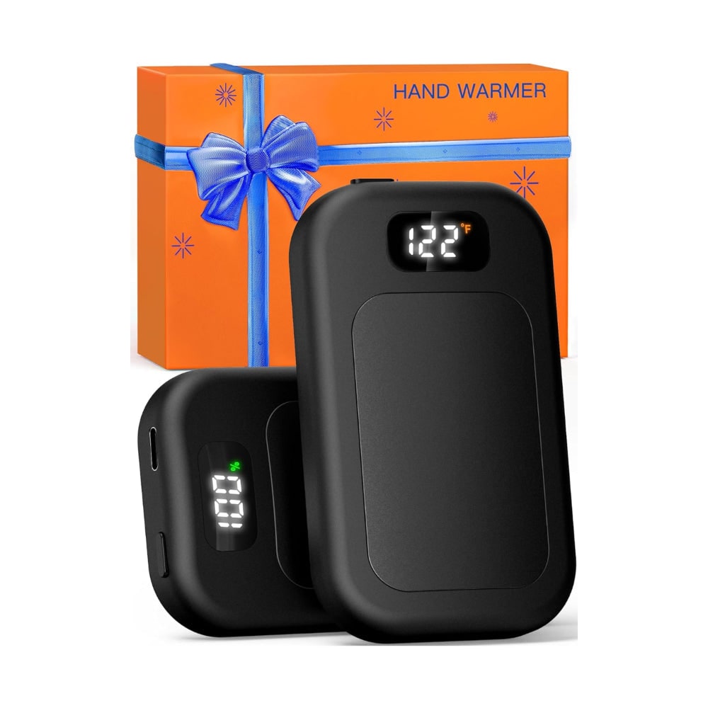 Battery-Powered Hand Warmers with Digital Temp Screen – Pocket Heating Pads for Winter | Thomler