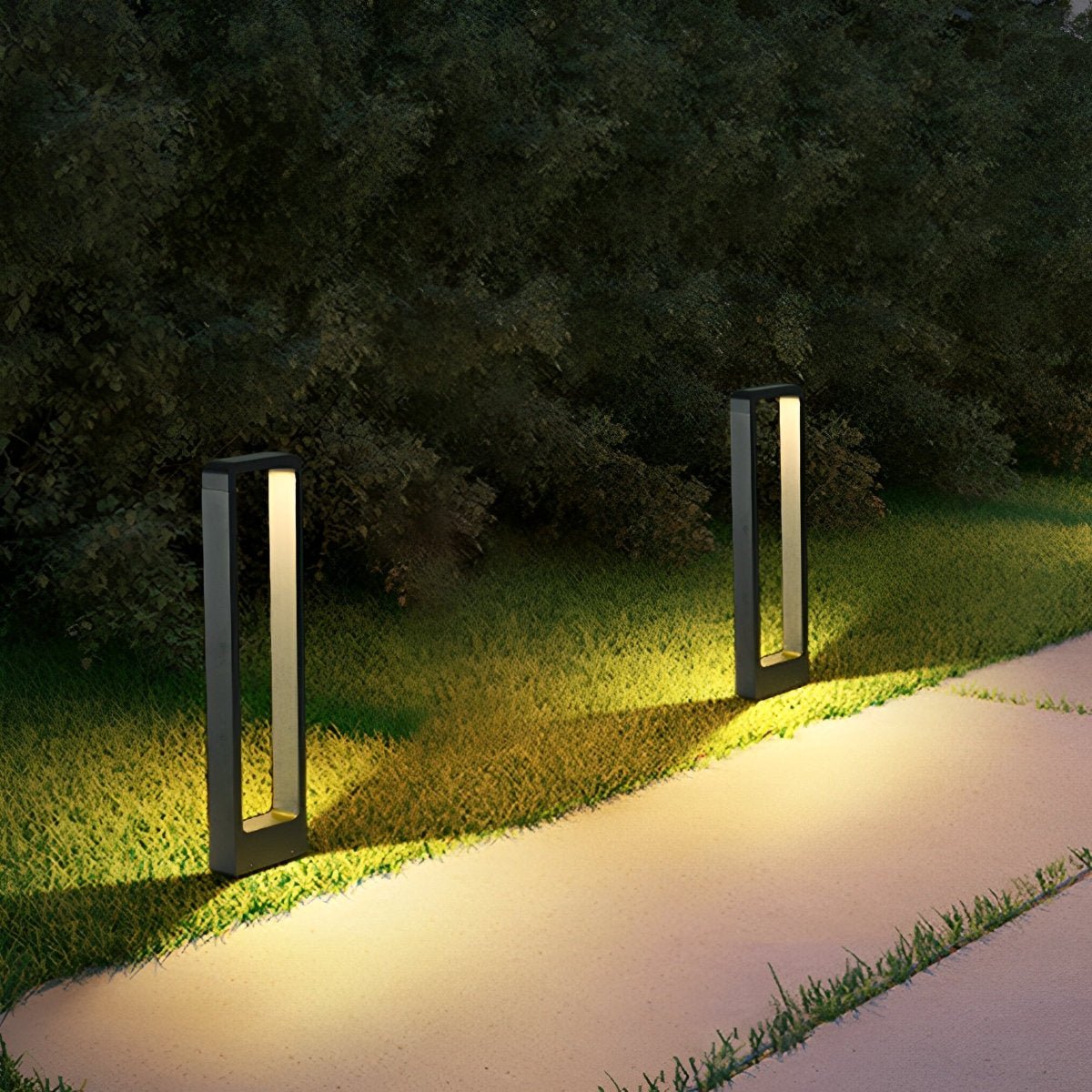 Bollard Light Aluminium 80.0 cm Black 10W Garden Driveway Pathway Outdoor LED Pedestal Lamp Waterproof Warm White | Thomler