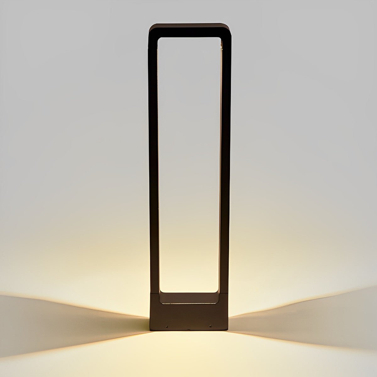 Bollard Light Aluminium 80.0 cm Black 10W Garden Driveway Pathway Outdoor LED Pedestal Lamp Waterproof Warm White | Thomler