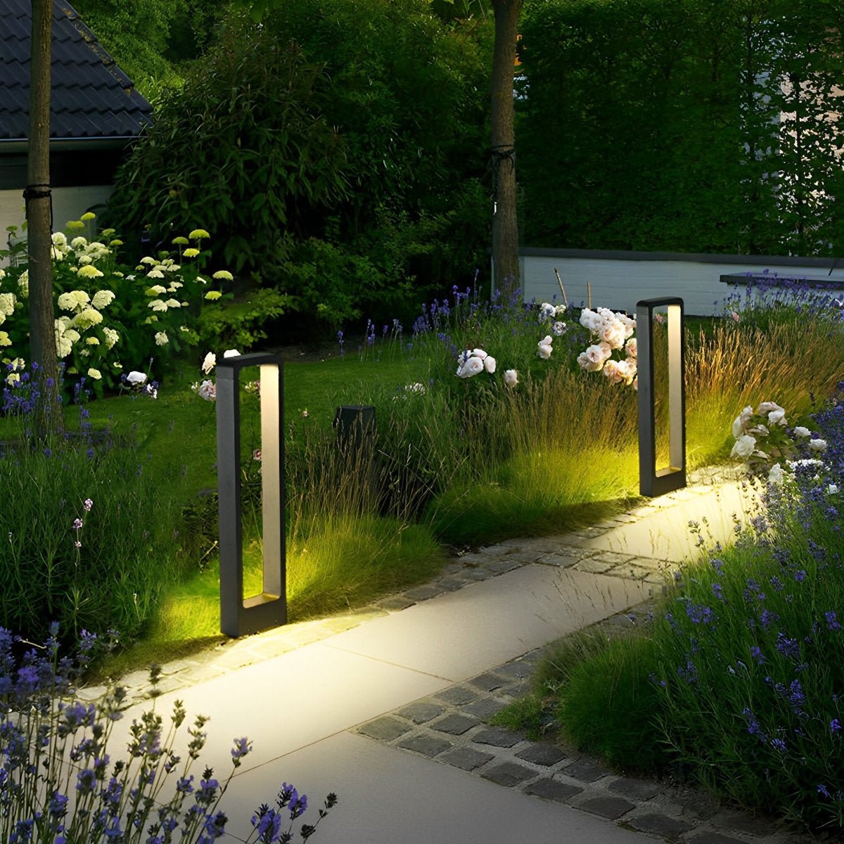 Bollard Light Aluminium 80.0 cm Black 10W Garden Driveway Pathway Outdoor LED Pedestal Lamp Waterproof Warm White | Thomler