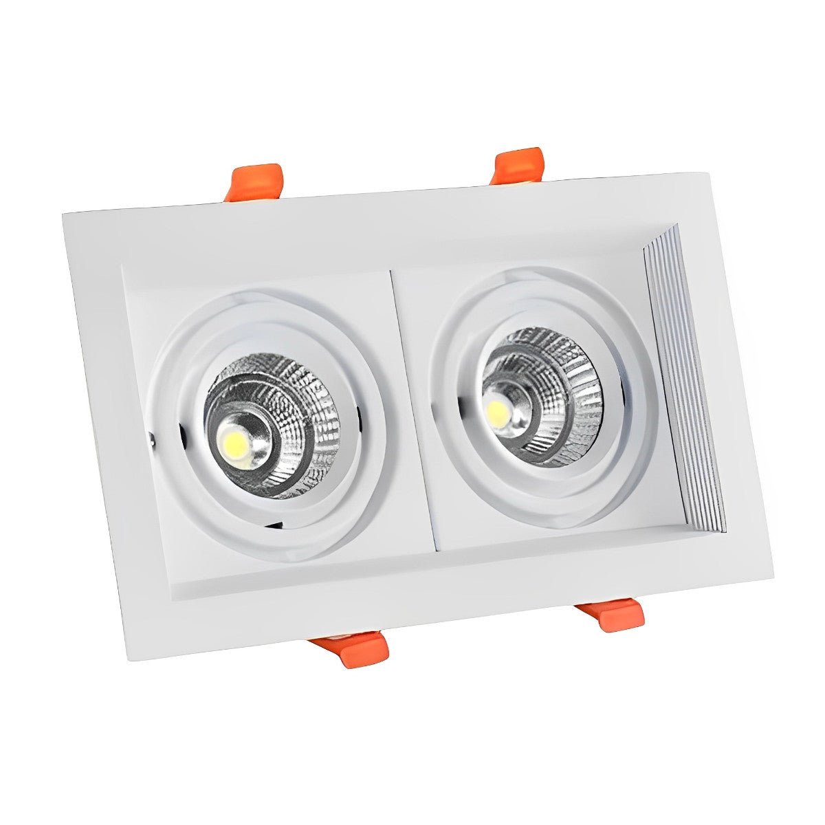 Recessed Spotlight Aluminium 23.0 cm Adjustable Dual LED Ceiling Light Kitchen TV Wall Three Colour Modes Flush Mount | Thomler