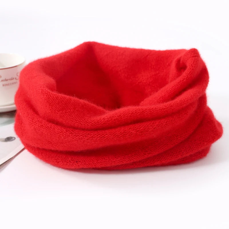 Soft Wool Neck Warmer with Pullup Coverage for Women | Cold Weather Face Guard & Ear Protector | Thomler