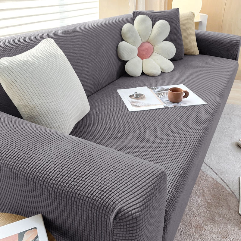 Stretch Sofa Cover Slipcover with Non-Slip Foam Strips for Living Room Furniture Protection | Thomler