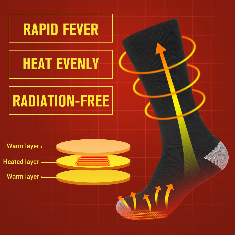 Self-Heating Cotton Socks with Built-In Thermal Technology for Winter Warmth & All-Day Comfort | Thomler