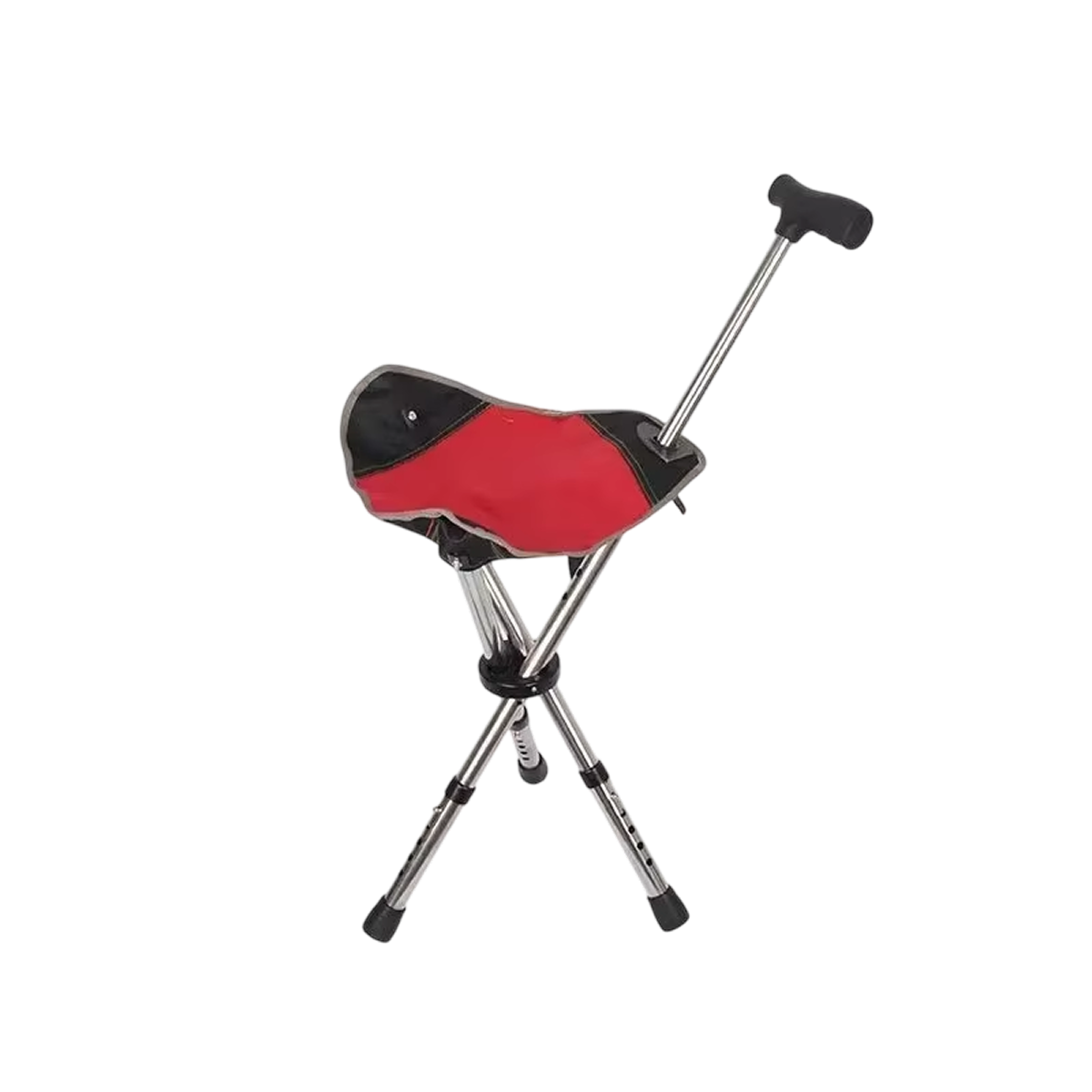 Folding Walking Cane with Built-In Seat – Adjustable Height Mobility Aid & Portable Stool for Seniors, Travel & Outdoor Use | Thomler