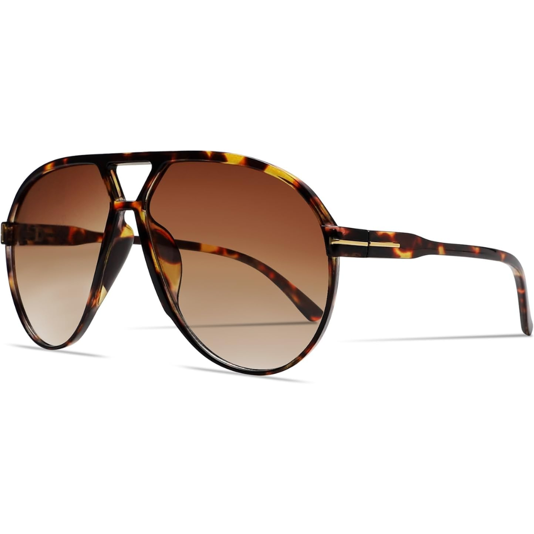 Square Aviator Sunglasses UV400 Protection Unisex Lightweight Retro Eyewear for Men Women Outdoor Beach Driving Everyday Style | Thomler