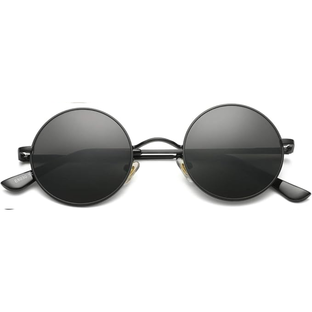 Circle Frame Polarized Sunglasses Anti-Glare UV Protection Vintage Round Eyewear for Outdoor Beach Festival Everyday Wear Men Women | Thomler