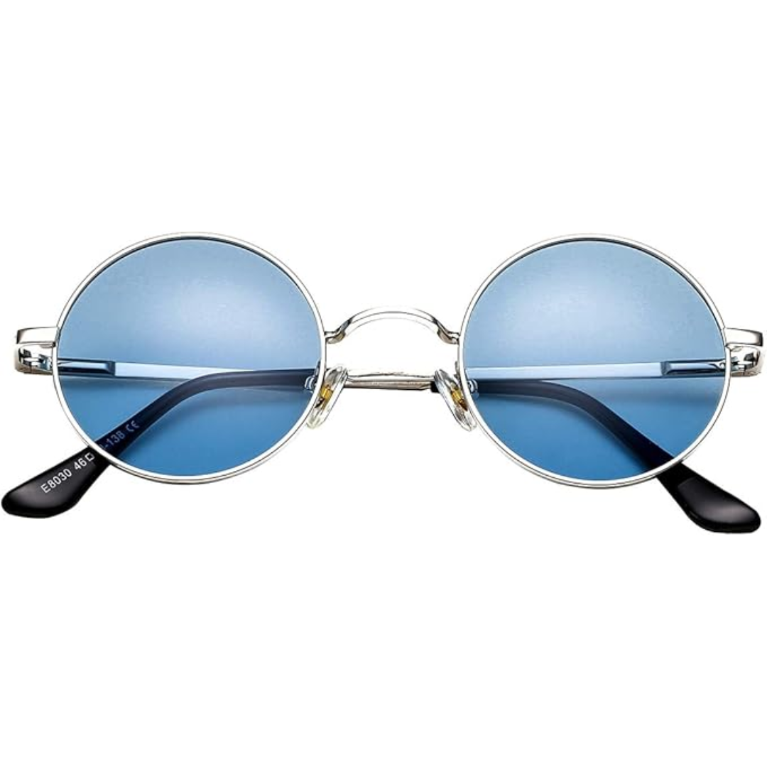 Circle Frame Polarized Sunglasses Anti-Glare UV Protection Vintage Round Eyewear for Outdoor Beach Festival Everyday Wear Men Women | Thomler
