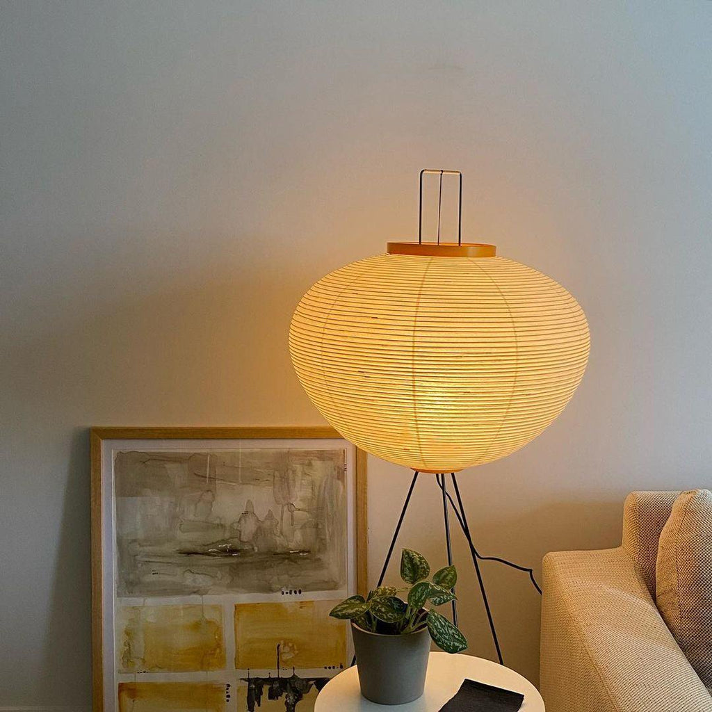 Handcrafted Rice Paper Cloud Floor Lamp Wabi-Sabi Sculptural Design Warm White 3000K LED Standing Light Minimalist Modern Living Room | Thomler