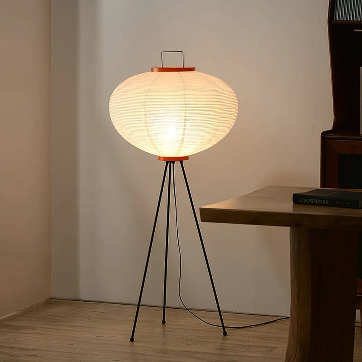 Handcrafted Rice Paper Cloud Floor Lamp Wabi-Sabi Sculptural Design Warm White 3000K LED Standing Light Minimalist Modern Living Room | Thomler